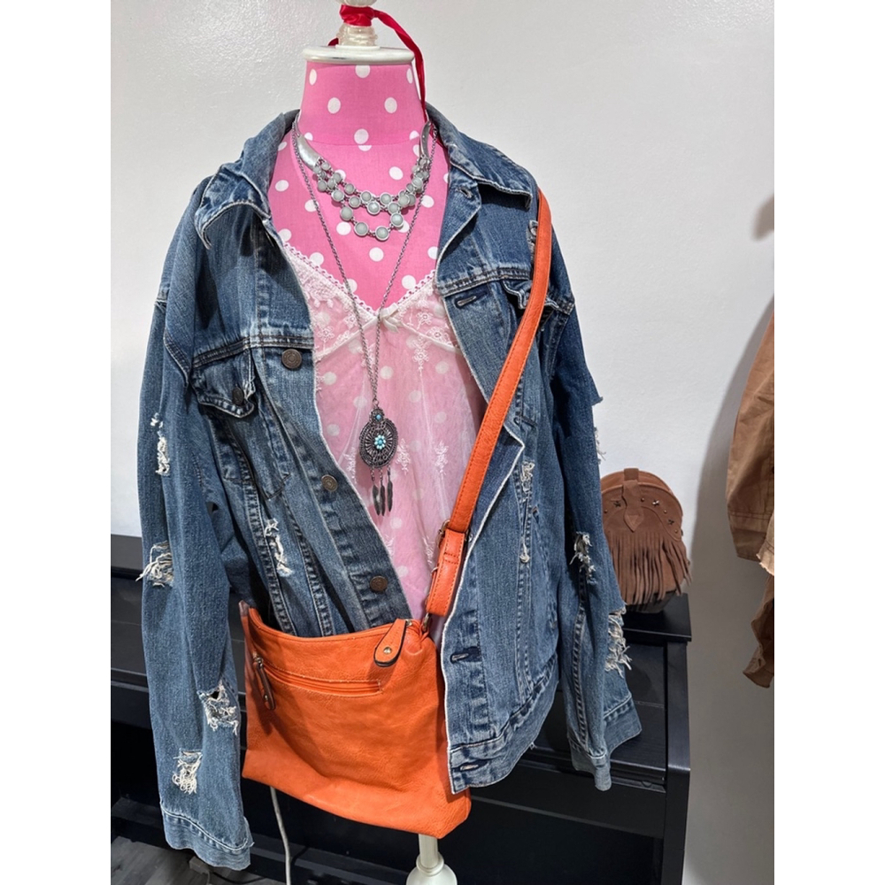 Women's Unbranded Denim Jacket L Blue